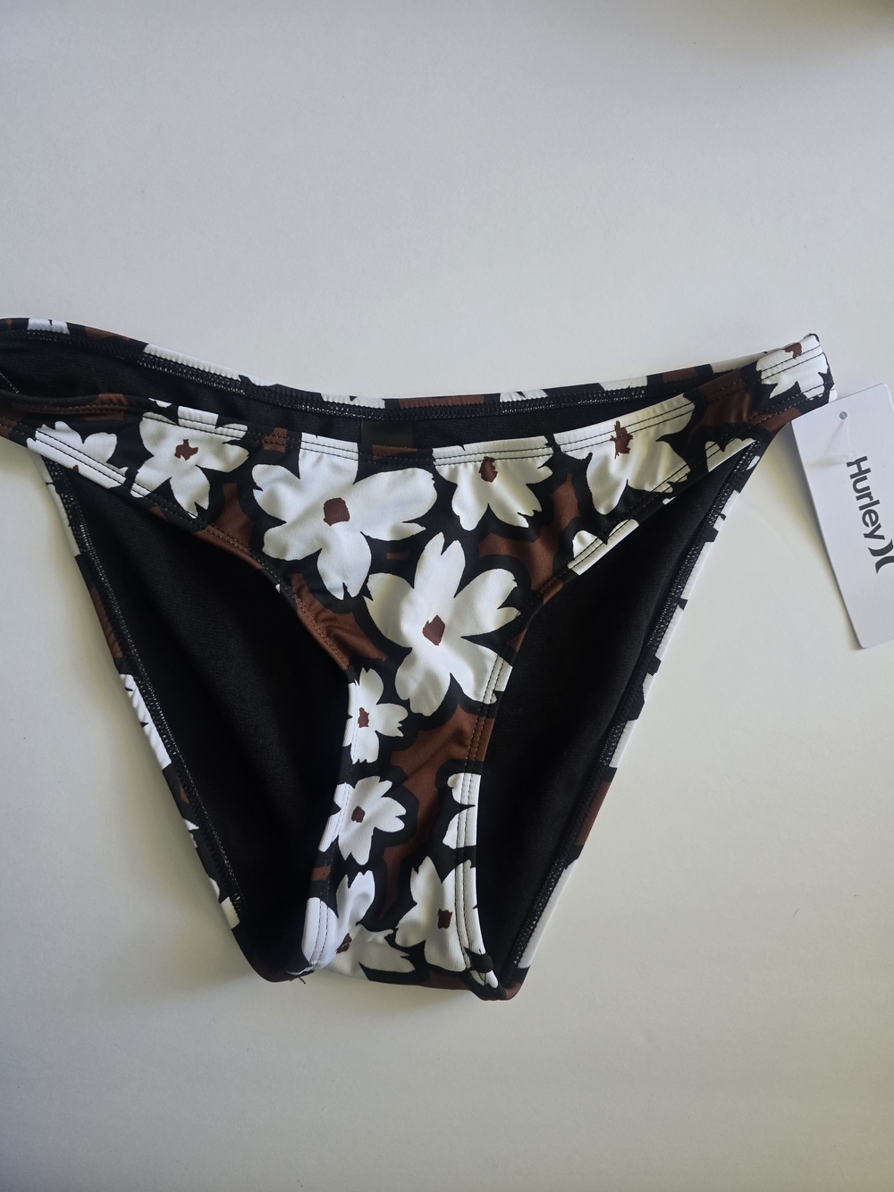 Hurley Women's Brown Floral Bikini Bottom